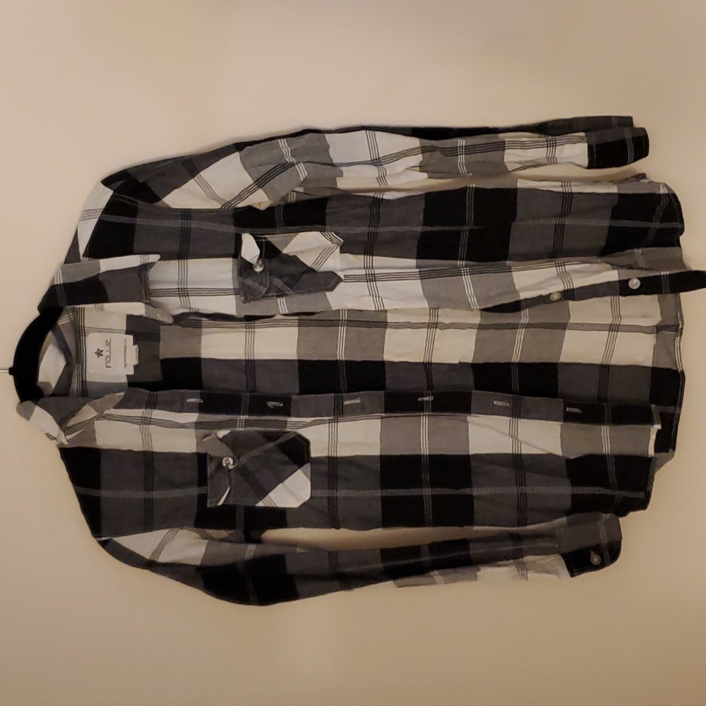 Black Plaid Shirt
